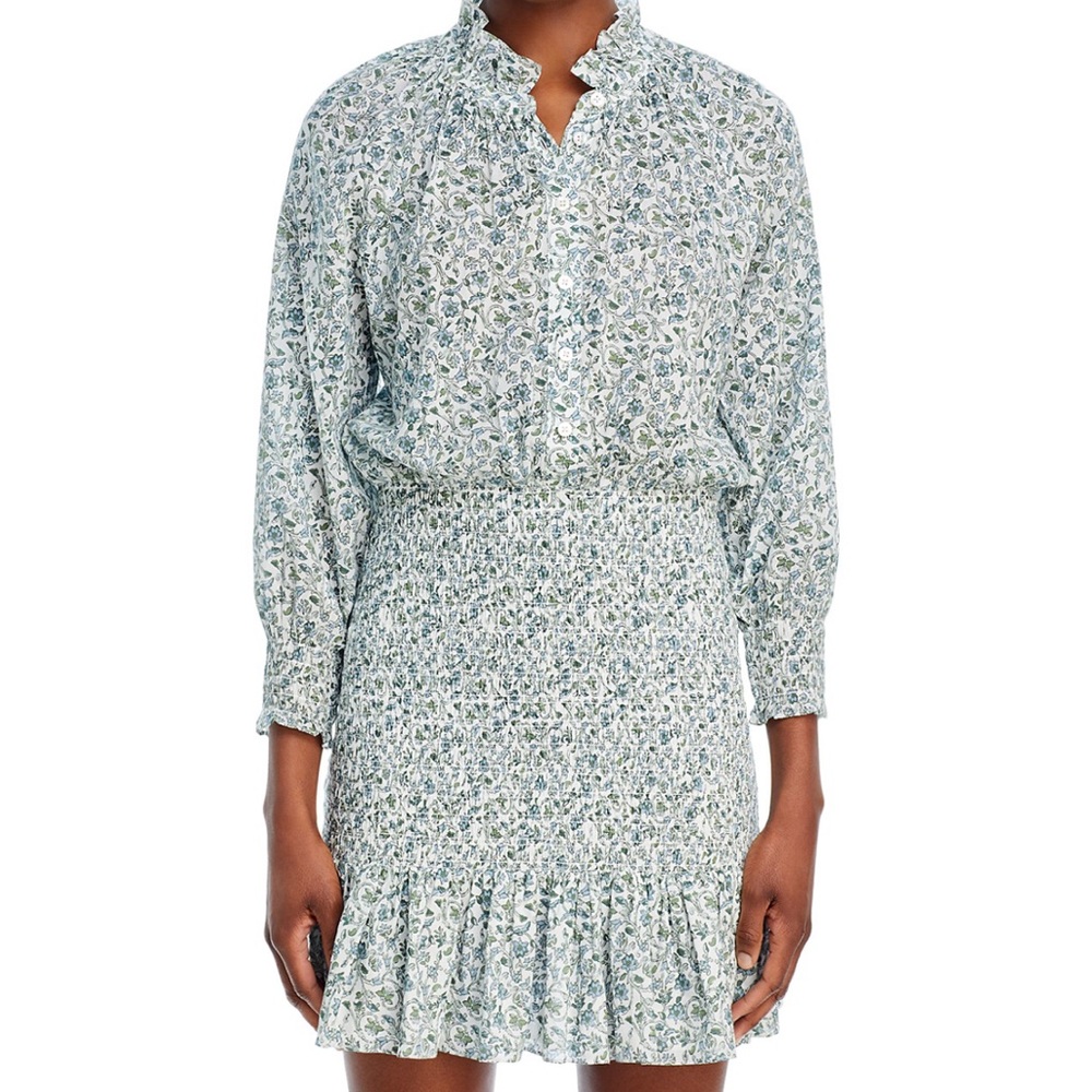 Veronica Beard Corsica Smocked Dress